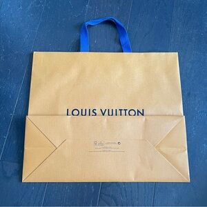 Authentic Louis Vuitton, empty shopping bag, size large